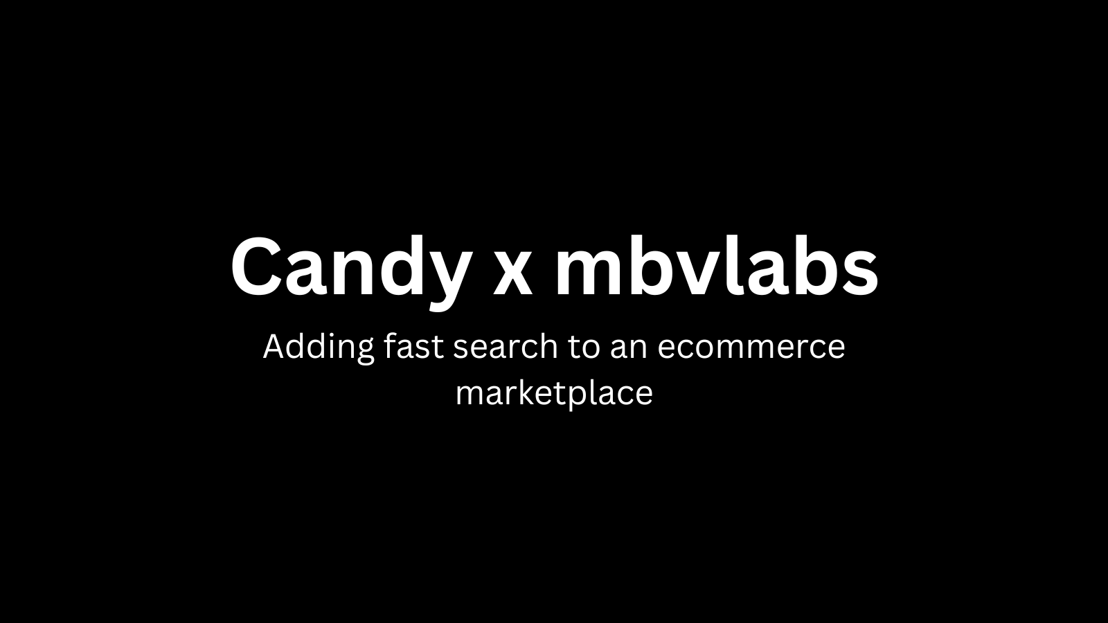 Marketplace search for Candy.io
