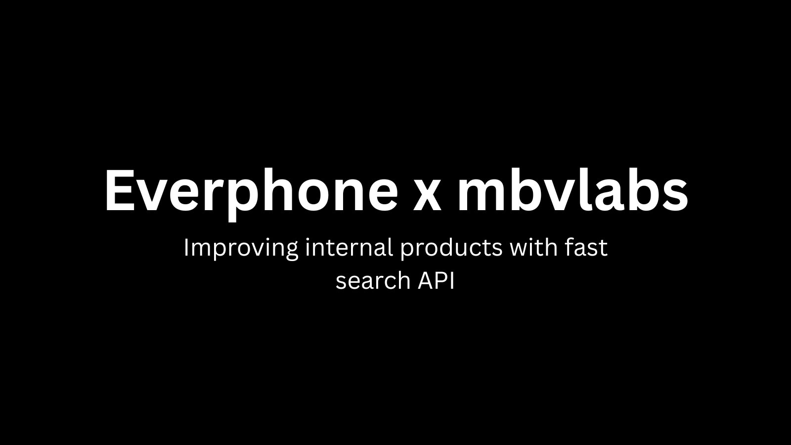Internal tool search for Everphone