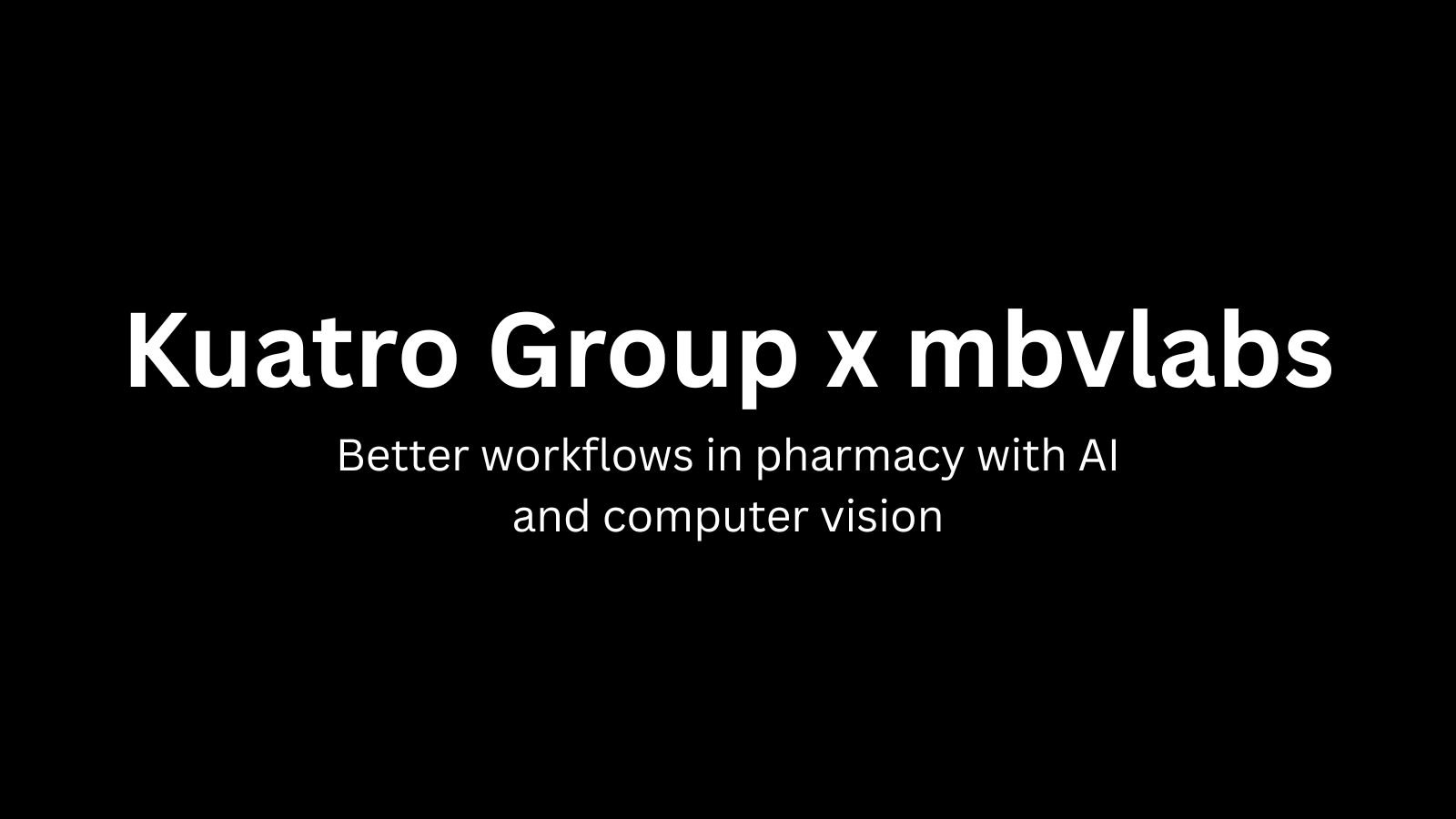 Backend infrastructure for Kuatro Group